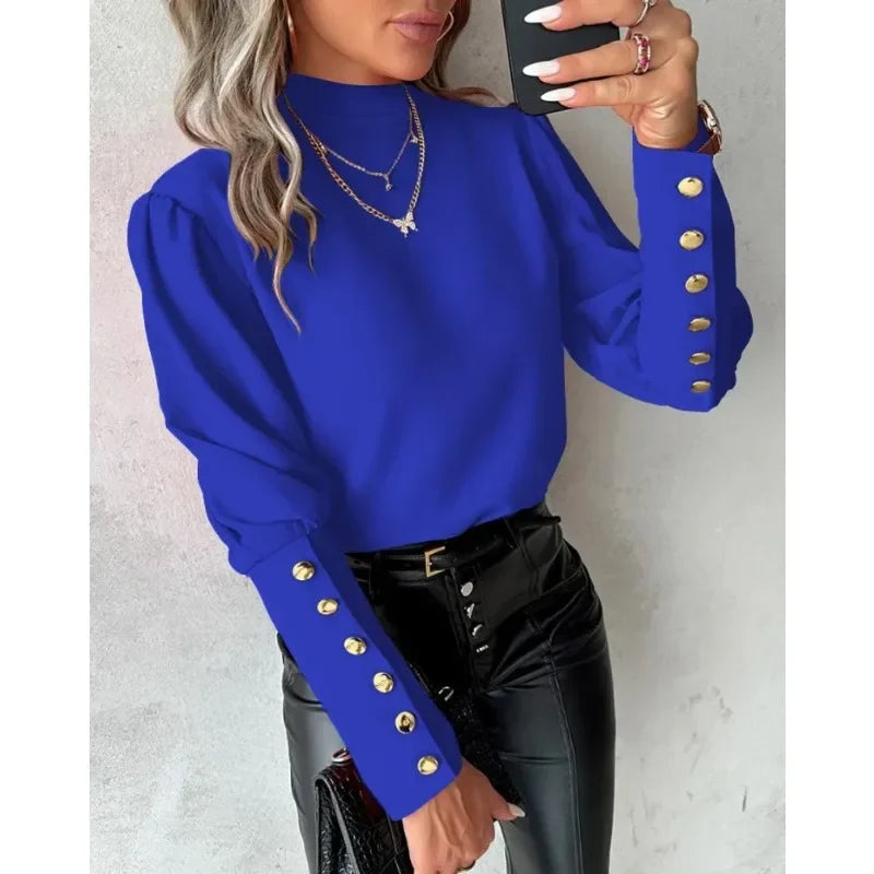 Lora | Elegant shirt met ronde hals voor dames