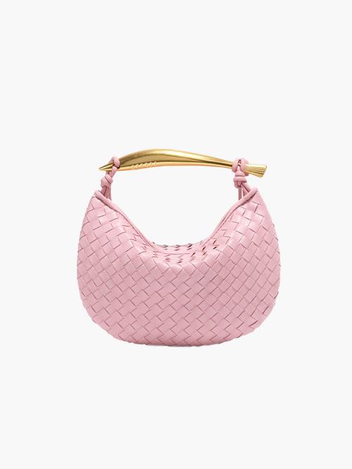 Geweven bucket bag dames - stijlvolle leren handtas