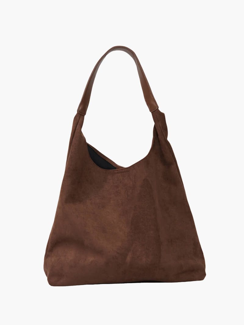 Dames Schoudertas – Suède Hobo – Zachte Unstructured Vorm – Ruime Casual Tas