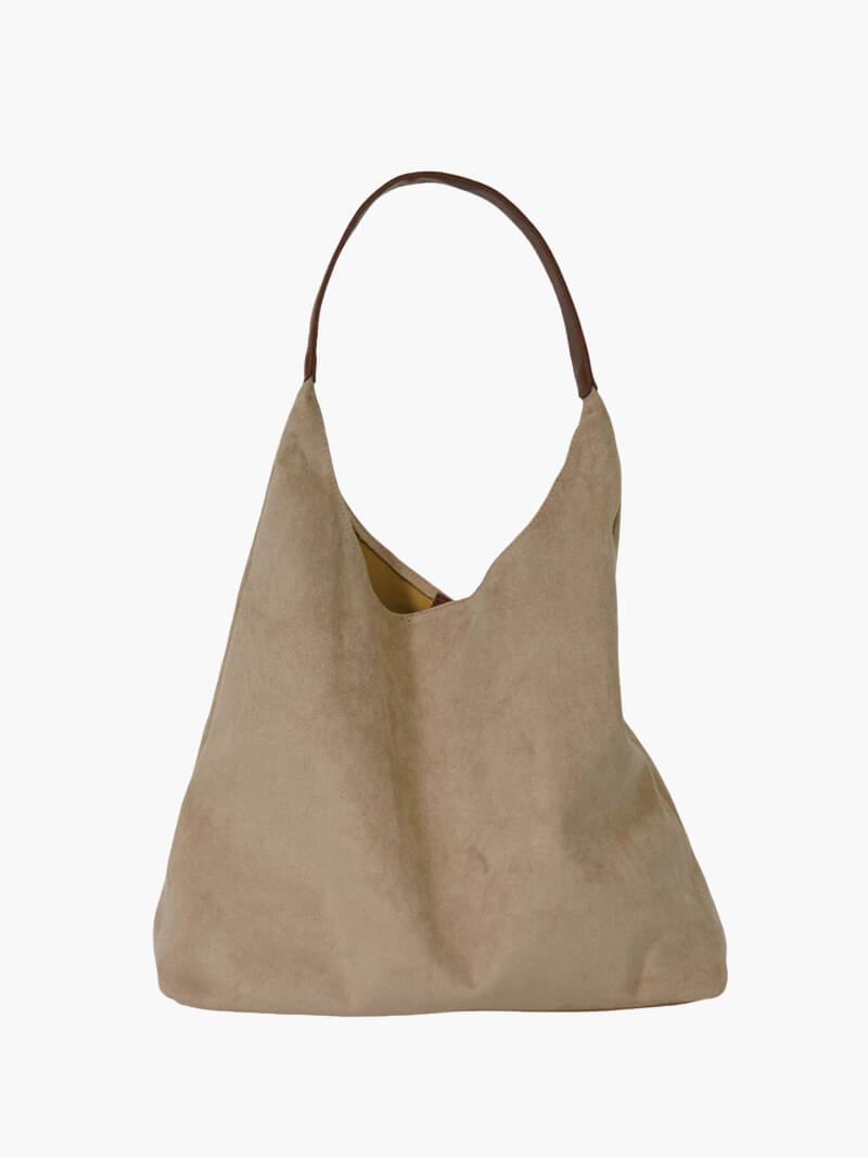 Dames Schoudertas – Suède Hobo – Zachte Unstructured Vorm – Ruime Casual Tas