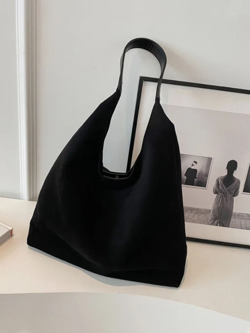 Dames Schoudertas – Suède Hobo – Zachte Unstructured Vorm – Ruime Casual Tas