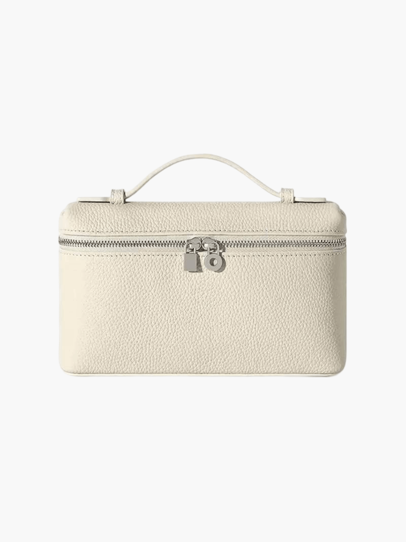 Gestructureerde handtas dames - elegante leren tas