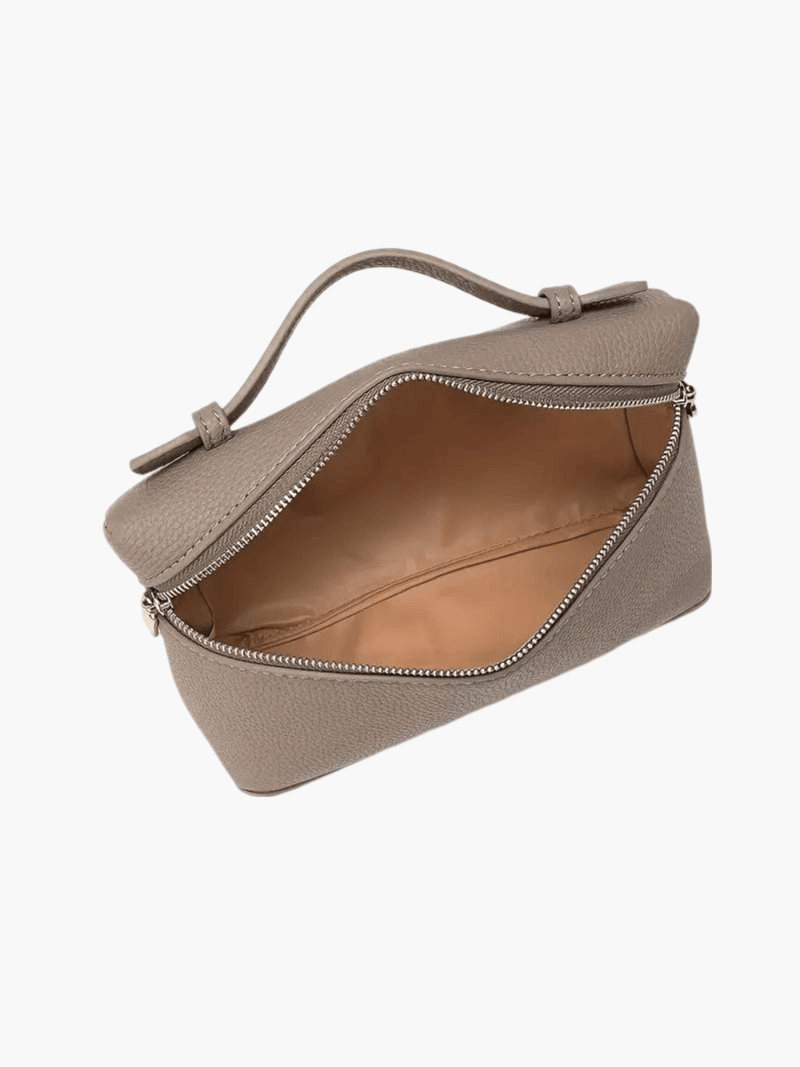 Gestructureerde handtas dames - elegante leren tas