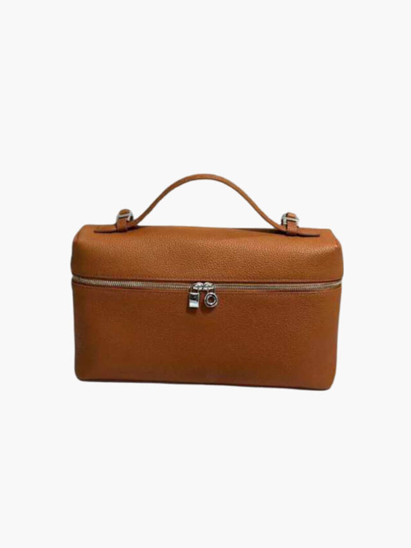 Gestructureerde handtas dames - elegante leren tas