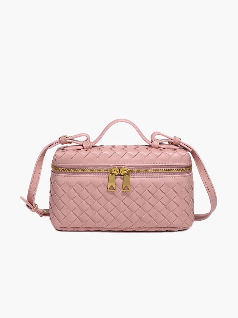 Gequilte leren crossbody tas dames - elegant met gouden details, veelzijdig