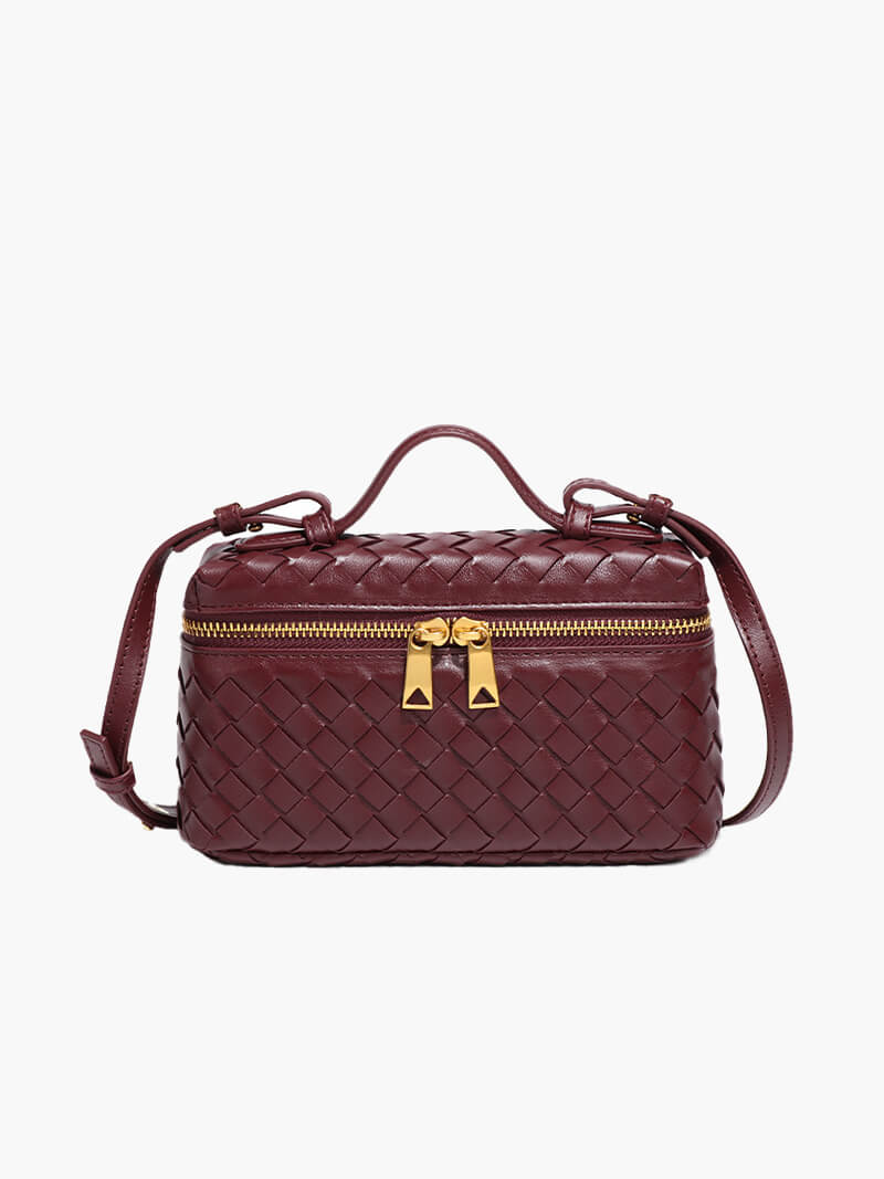 Gequilte leren crossbody tas dames - elegant met gouden details, veelzijdig