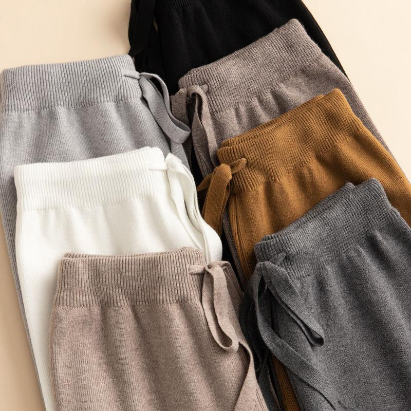 Olivia Relaxed Fit Wide-Leg Pants | Drawstring Waist Pants