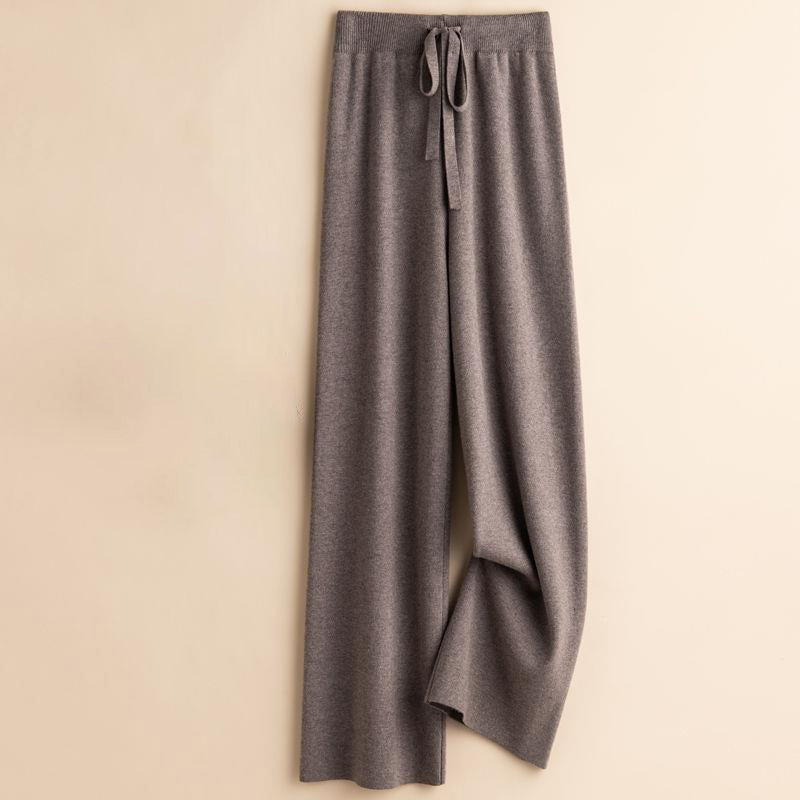 Olivia Relaxed Fit Wide-Leg Pants | Drawstring Waist Pants