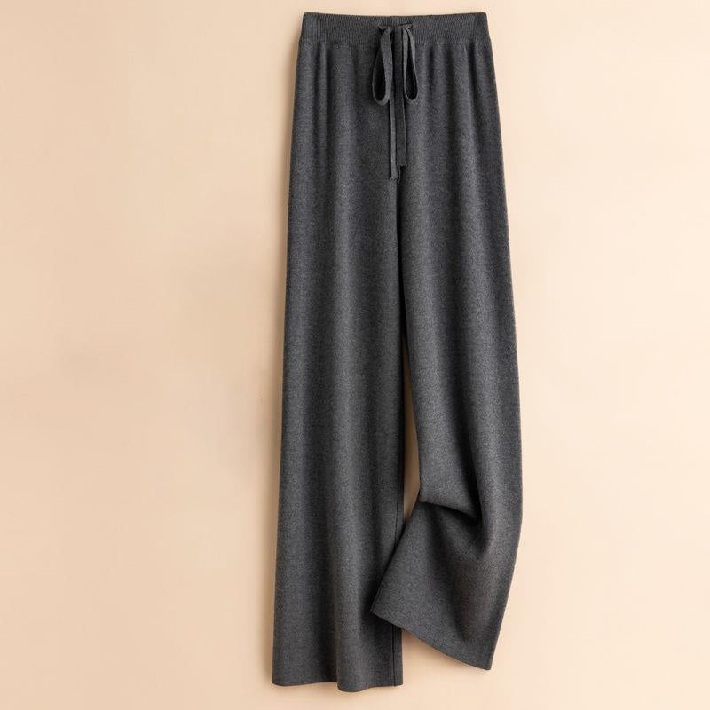 Olivia Relaxed Fit Wide-Leg Pants | Drawstring Waist Pants