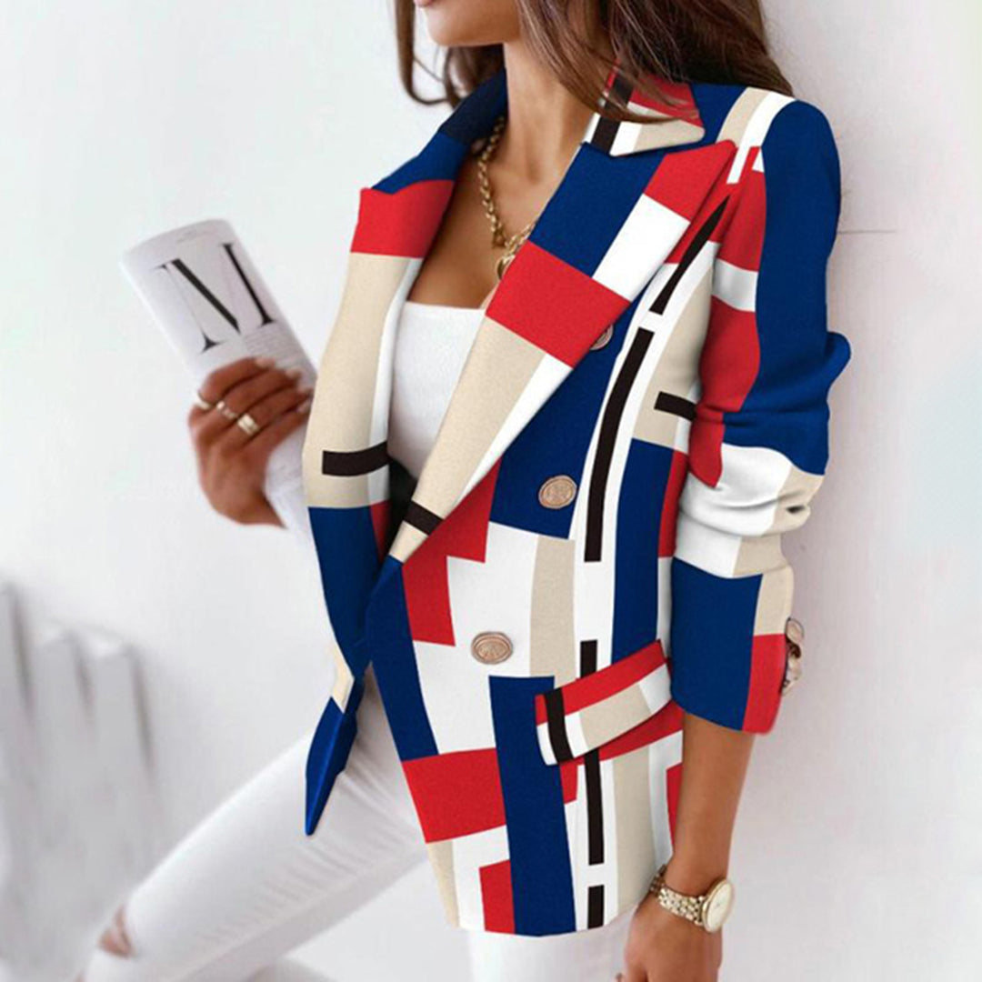 Geruite blazer - stijlvolle damesjacket
