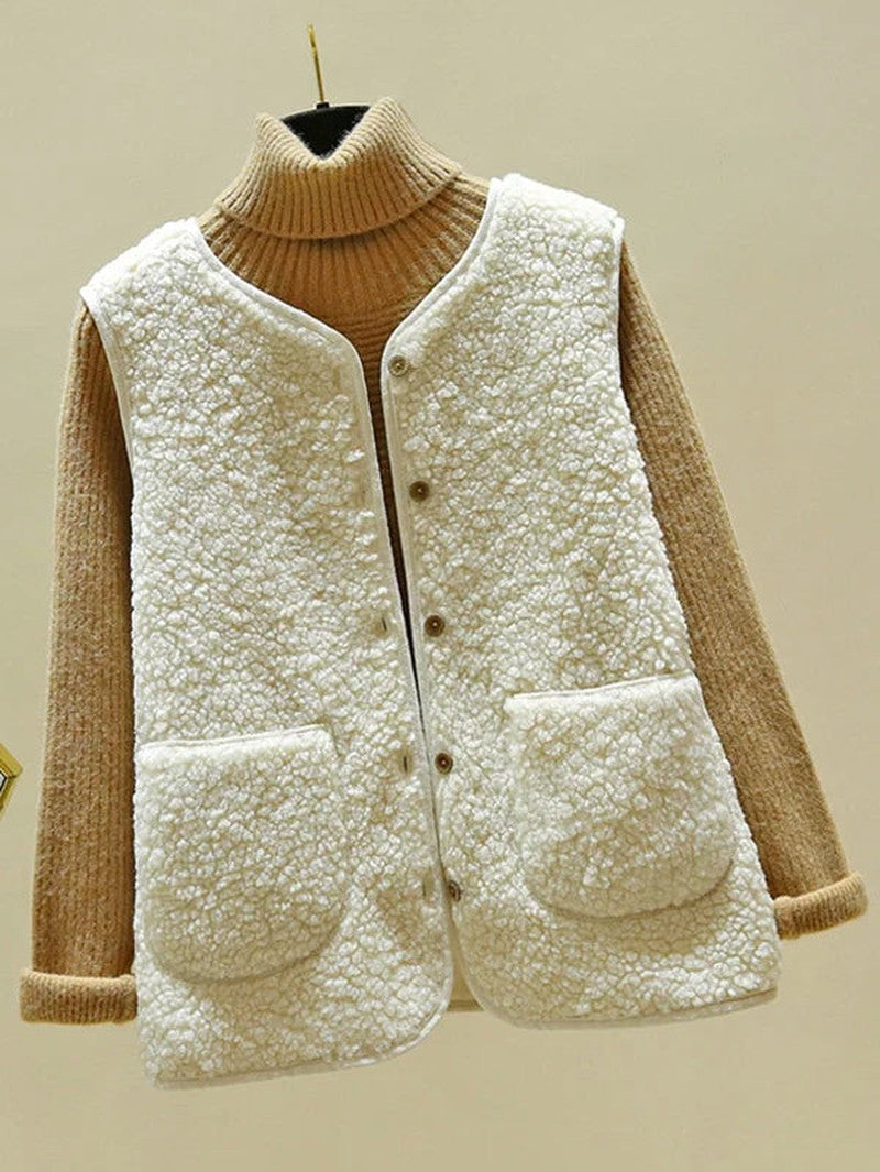 Nadine - luxe mouwloos wollen vest