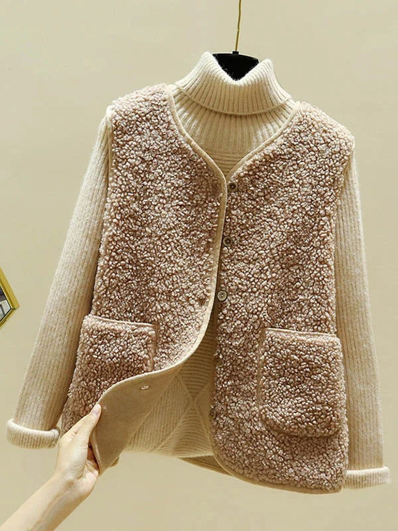 Nadine - luxe mouwloos wollen vest