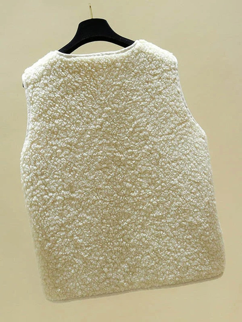 Nadine - luxe mouwloos wollen vest