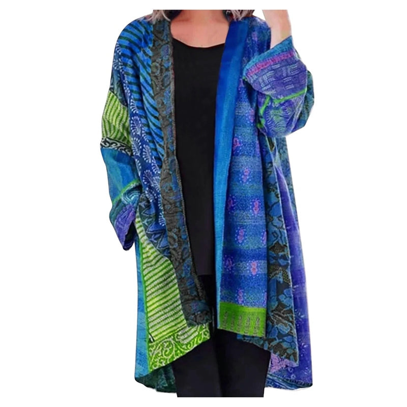 Oversized vintage trui met grote zak