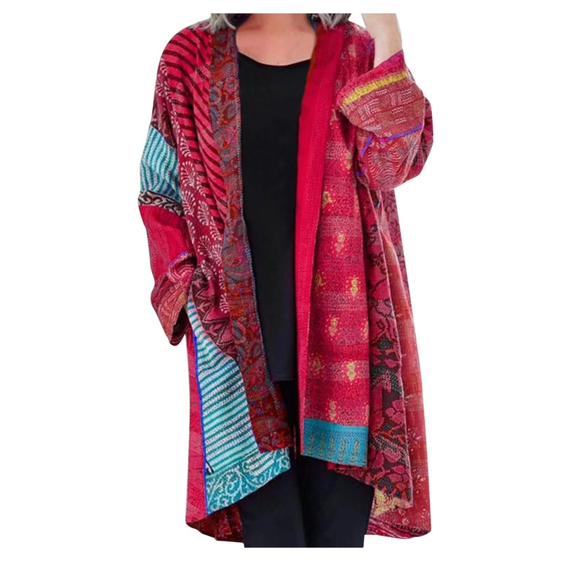 Oversized vintage trui met grote zak