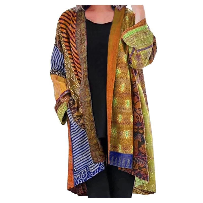 Oversized vintage trui met grote zak