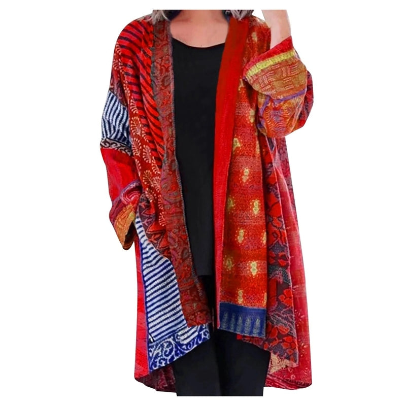 Oversized vintage trui met grote zak