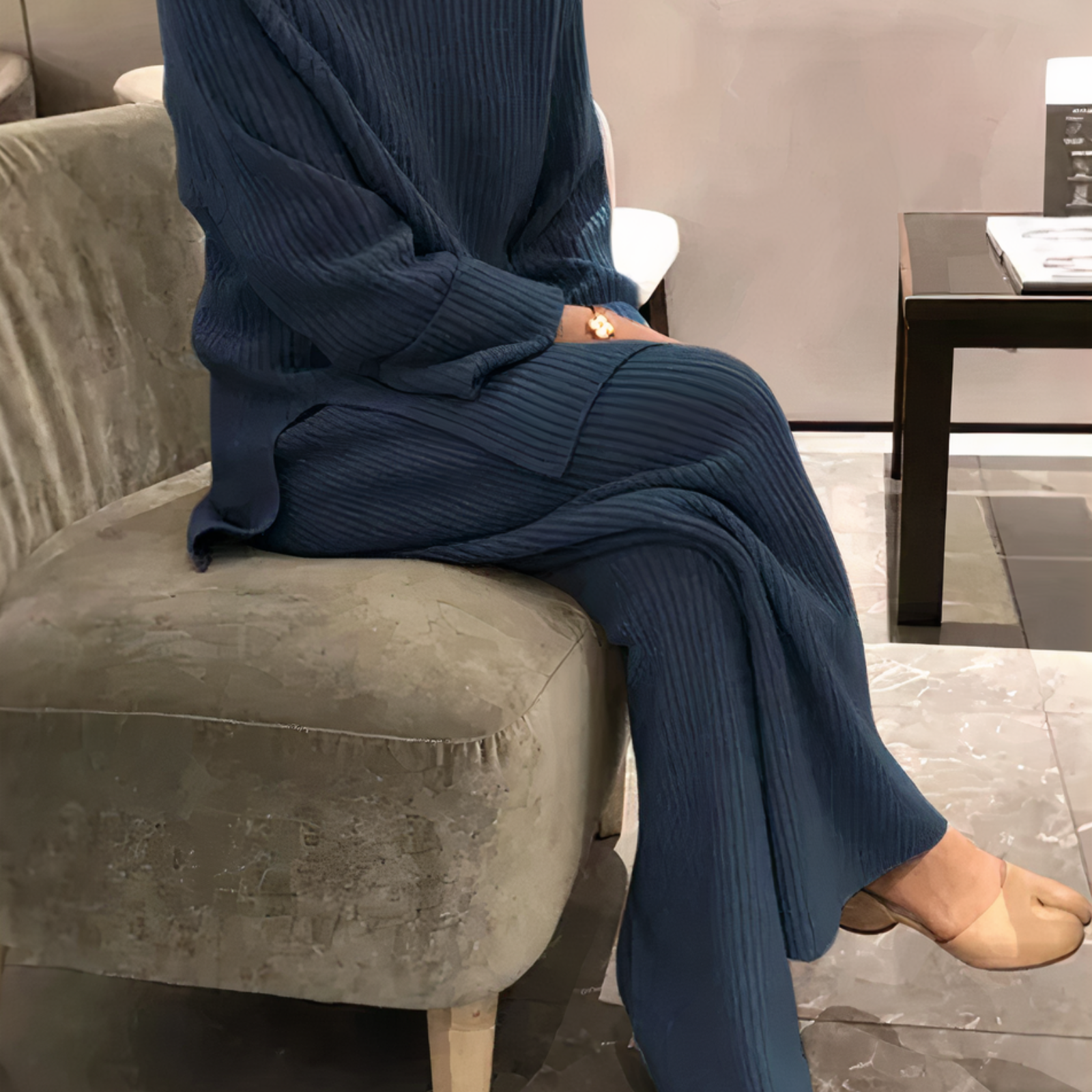 Emily | Casual gebreide trui en broek set