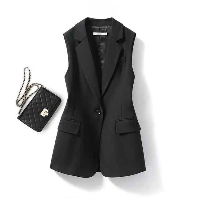 Mouwloze blazer - elegante dames tailleur vest