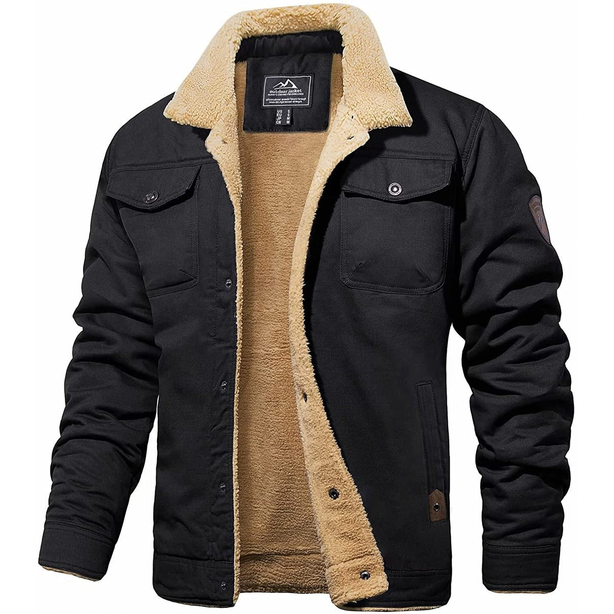 Bomberjack met Fleece voering voor Heren