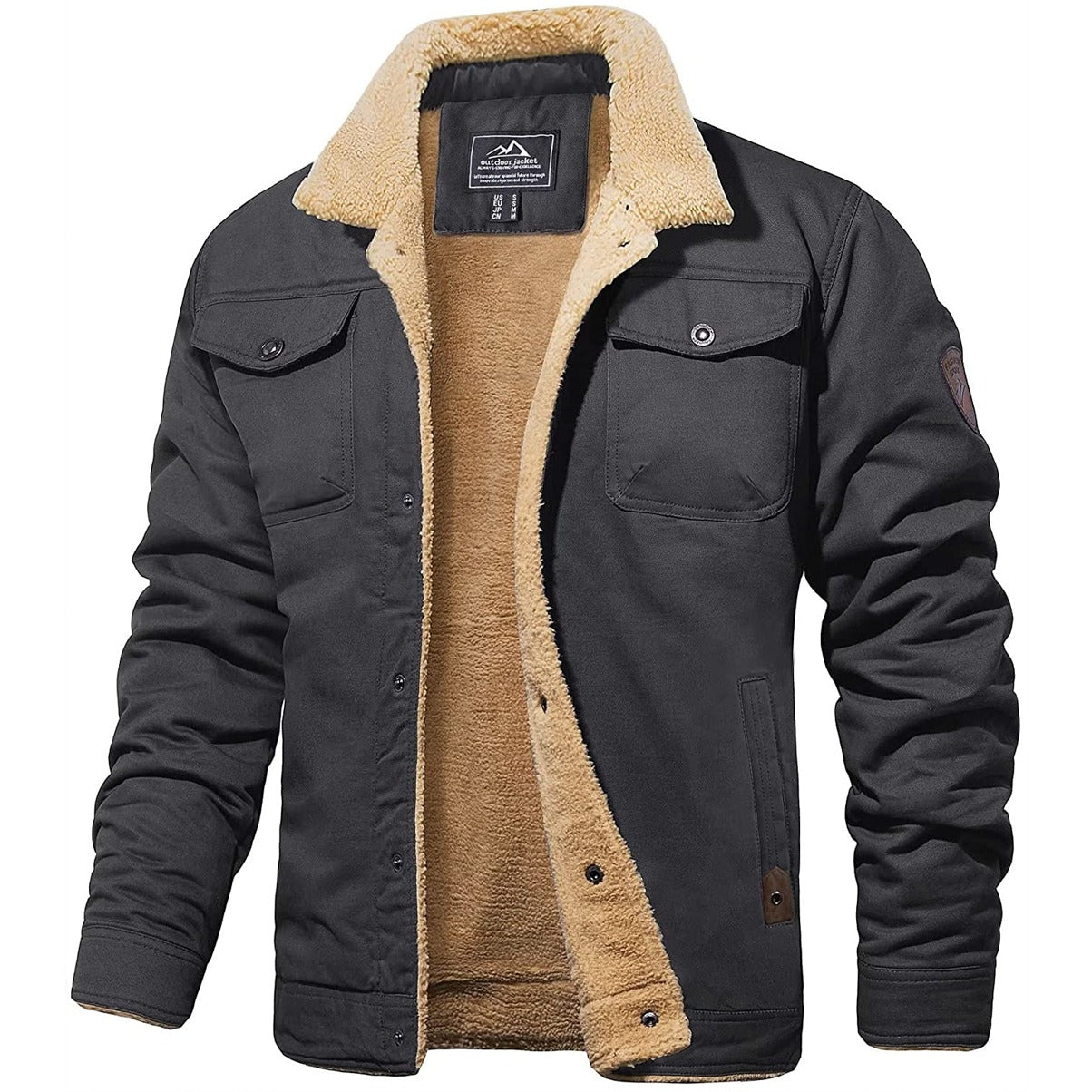 Bomberjack met Fleece voering voor Heren