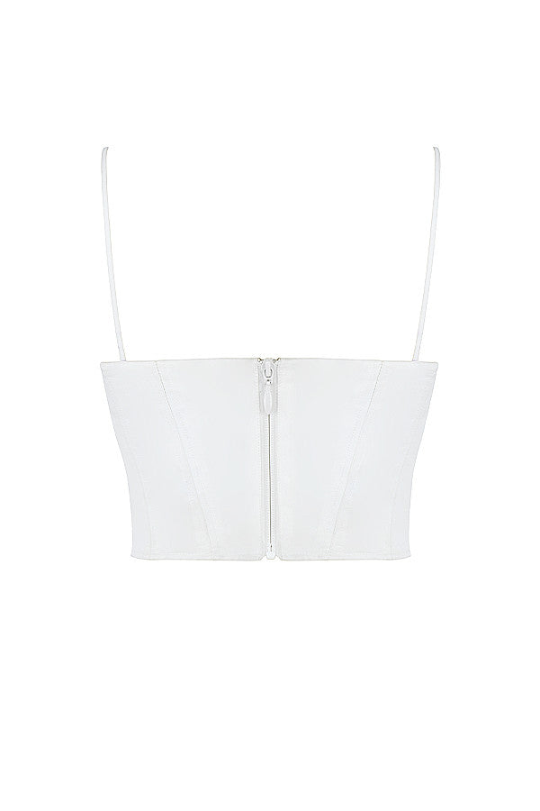 Dames Corset Top – Figuurnaden – Sweetheart Halslijn – Spaghettibandjes – Getailleerd