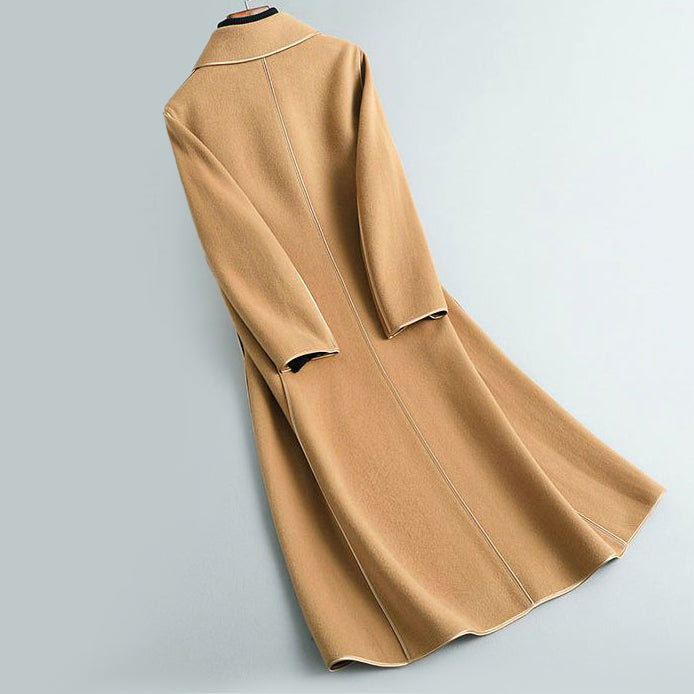 Isla Relaxed Fit Coat | Rounded Collar Button Front Coat