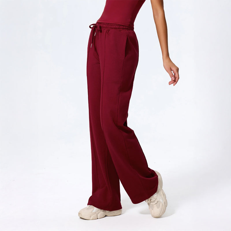 Rosie Wide Leg Lounge Pants | Drawstring Waist Relaxed Fit Pants