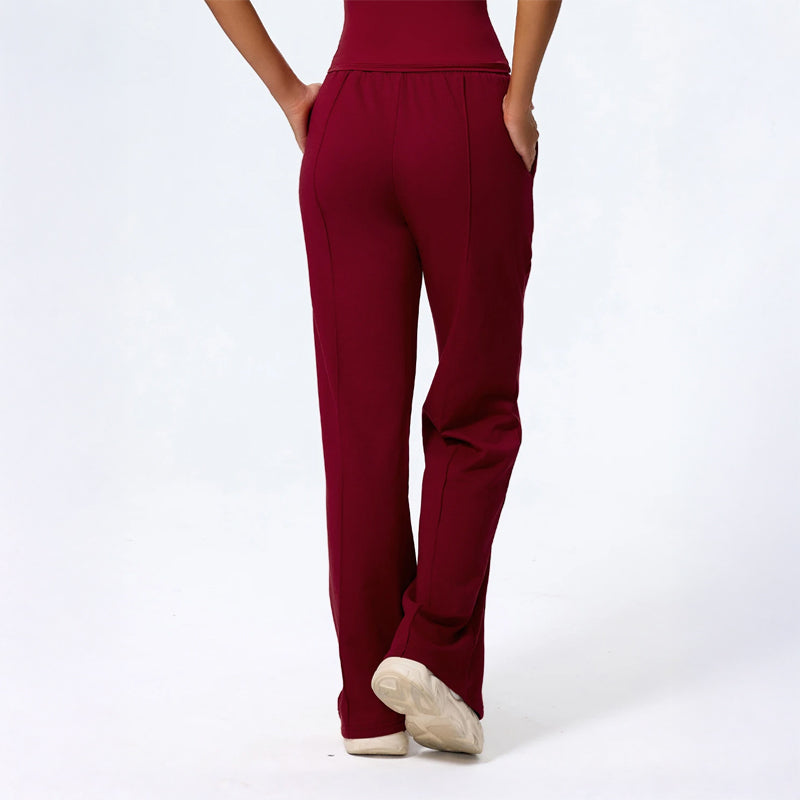 Rosie Wide Leg Lounge Pants | Drawstring Waist Relaxed Fit Pants