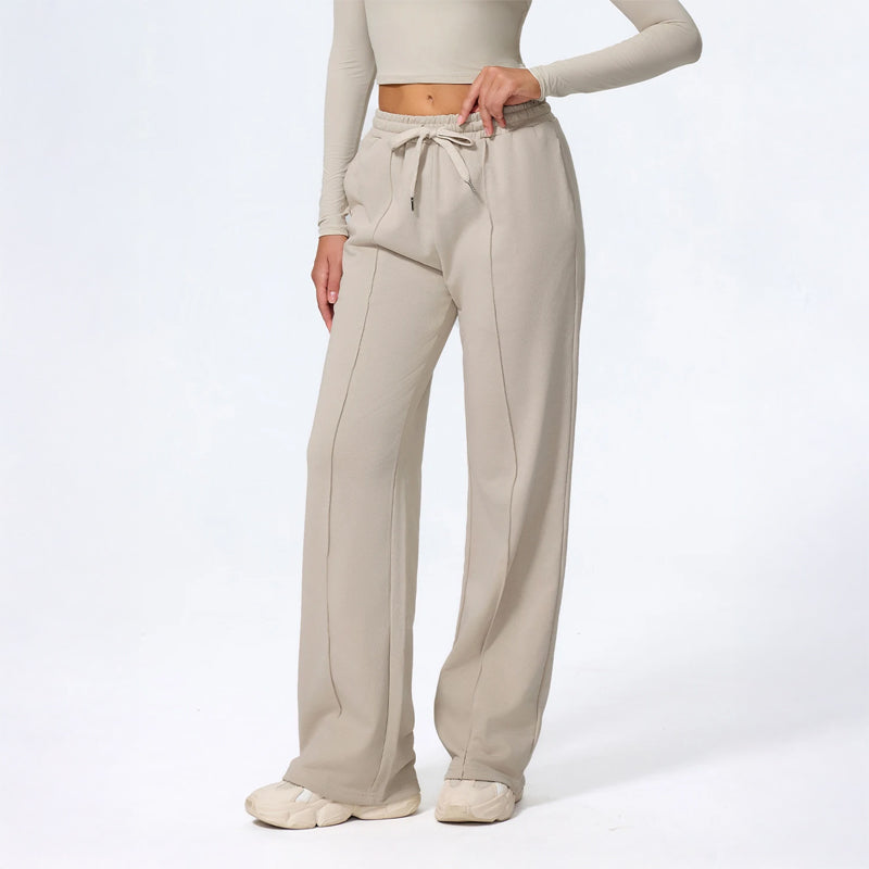 Rosie Wide Leg Lounge Pants | Drawstring Waist Relaxed Fit Pants