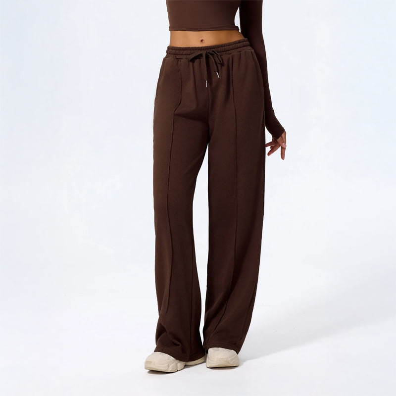 Rosie Wide Leg Lounge Pants | Drawstring Waist Relaxed Fit Pants