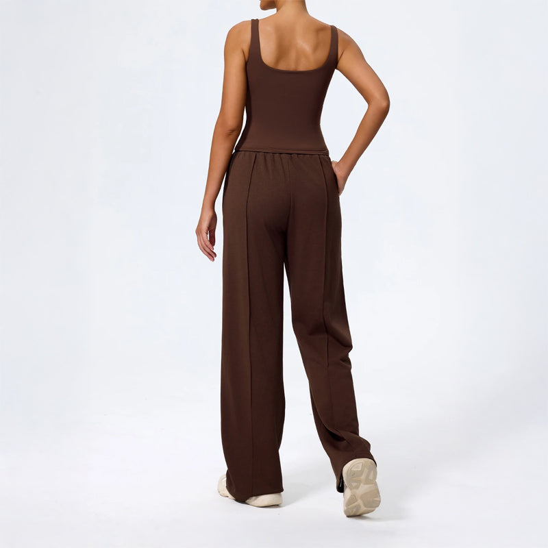 Rosie Wide Leg Lounge Pants | Drawstring Waist Relaxed Fit Pants
