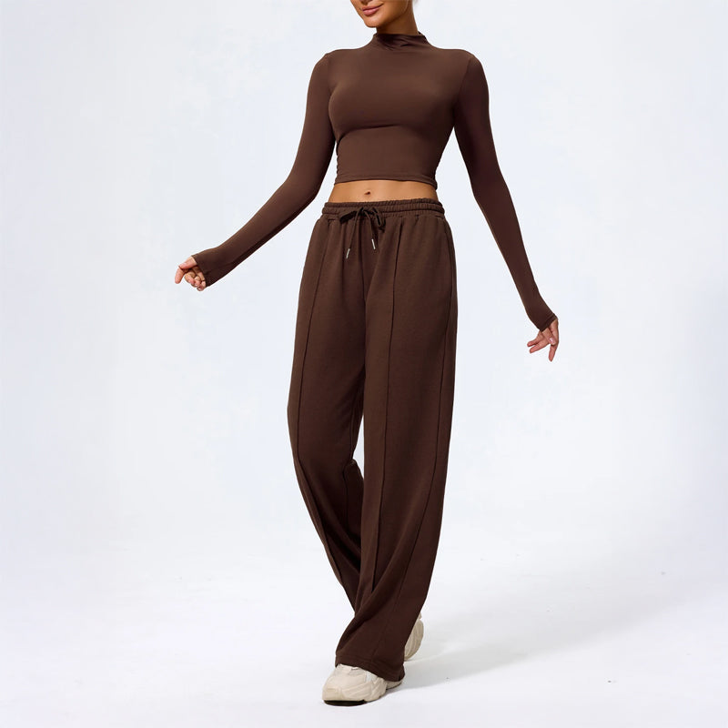 Rosie Wide Leg Lounge Pants | Drawstring Waist Relaxed Fit Pants