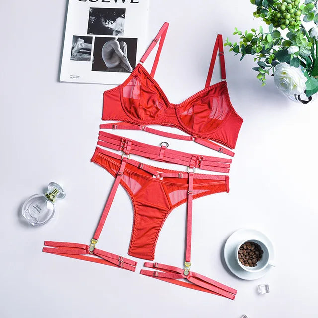 Julietta | 3-Delige Franse Lingerie Set