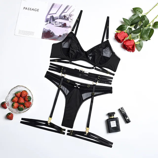 Julietta | 3-Delige Franse Lingerie Set