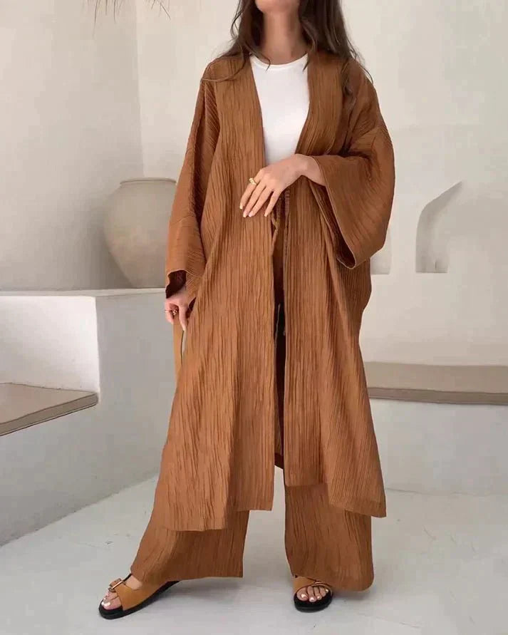 Moderne Cardigan en Broek Combinatie