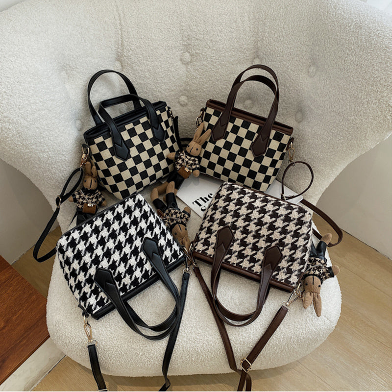 Victoria™ - Houndstooth Schoudertas