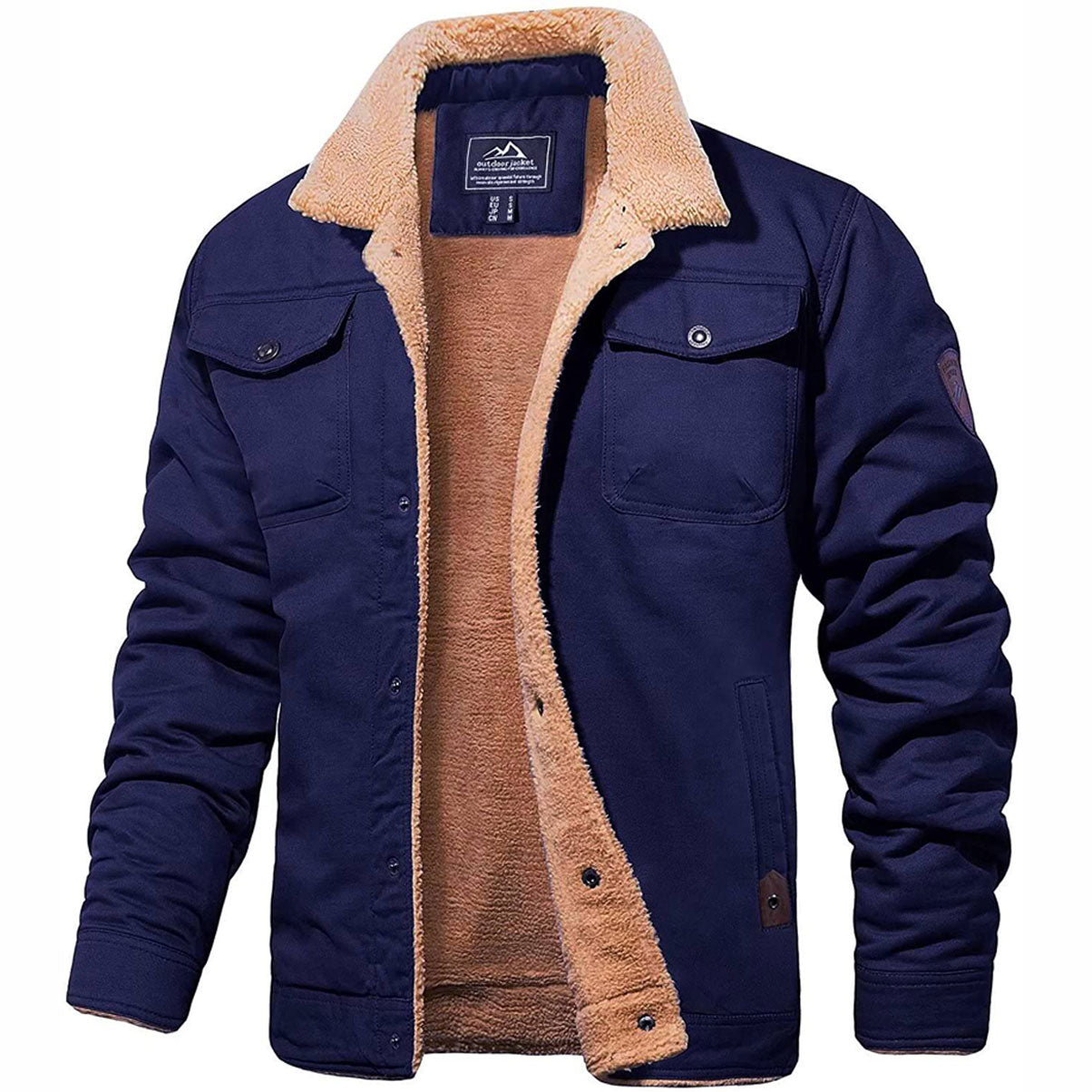 Bomberjack met Fleece voering voor Heren