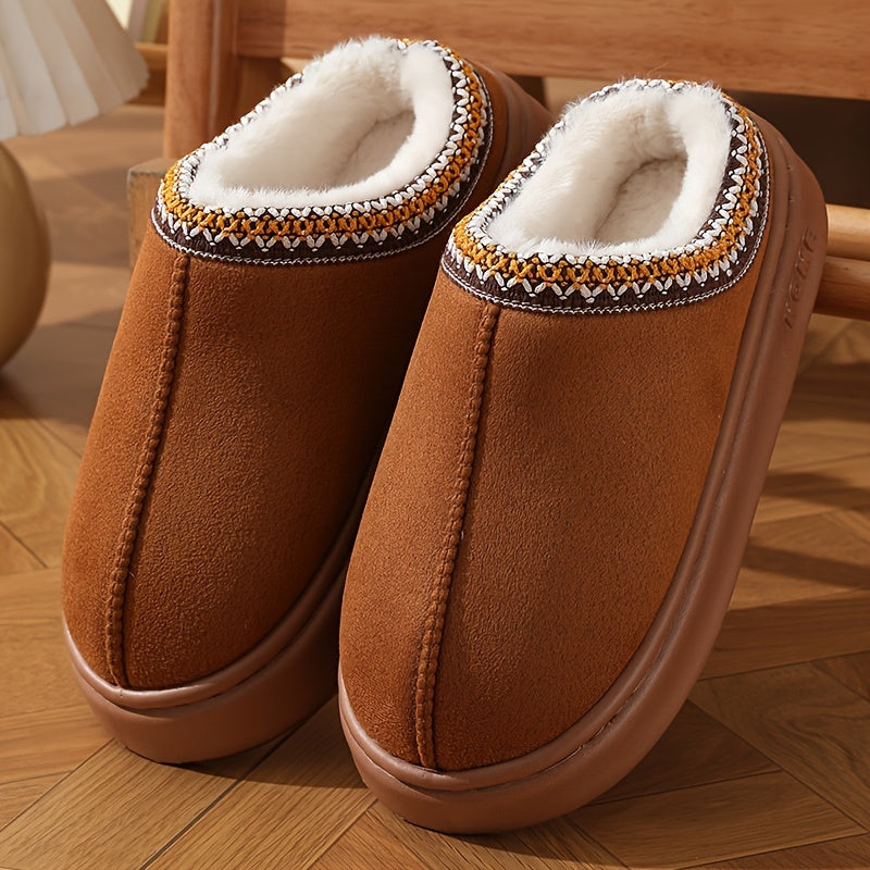 Klassieke warme winterslippers voor dames