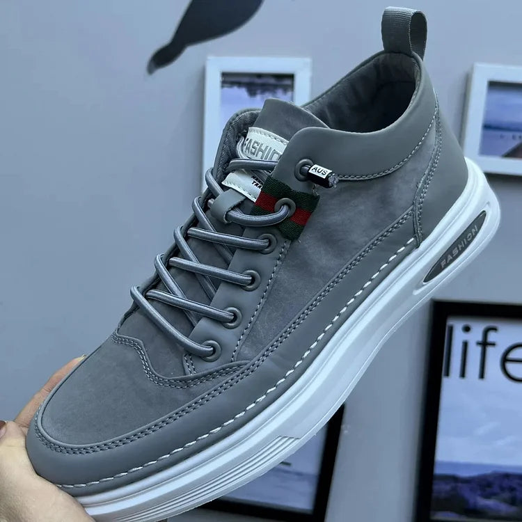 Heren Sneaker – Synthetisch Leer & Textiel – Rubberen Zool – Casual Comfort Fit