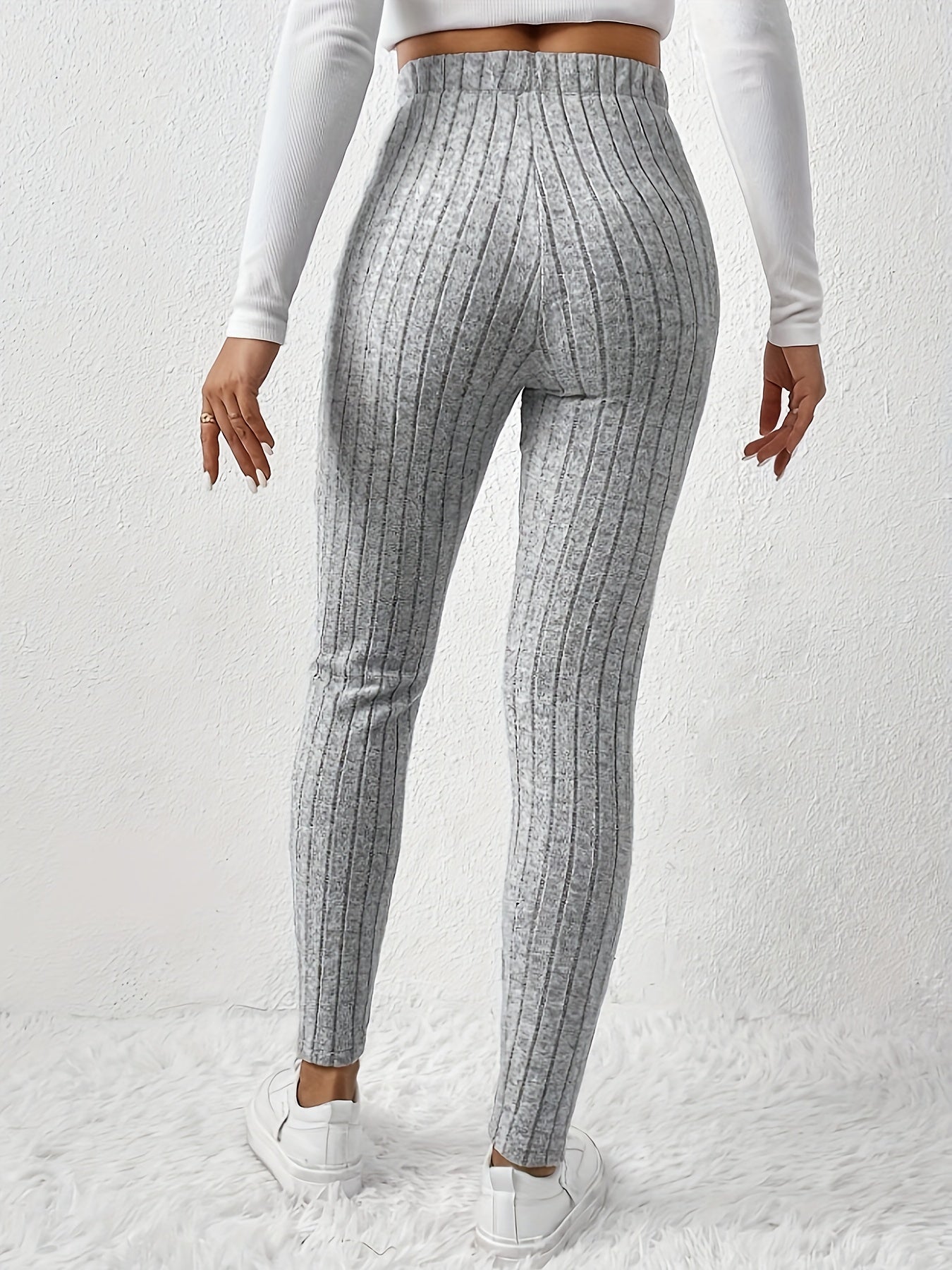 Lara Ribgebreide legging voor Dames