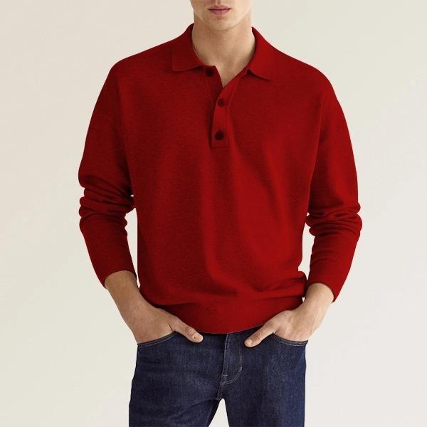 Mees | Poloshirt - Herenpolo met lange mouwen