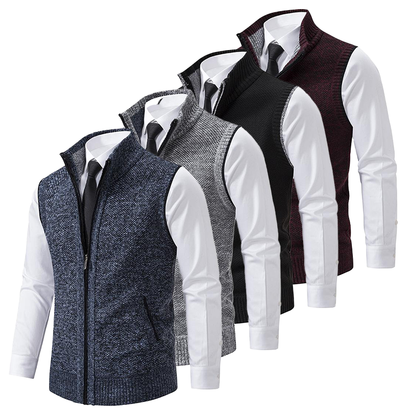 Tijdloze Comfort Zakelijk Fleece Vest voor Heren