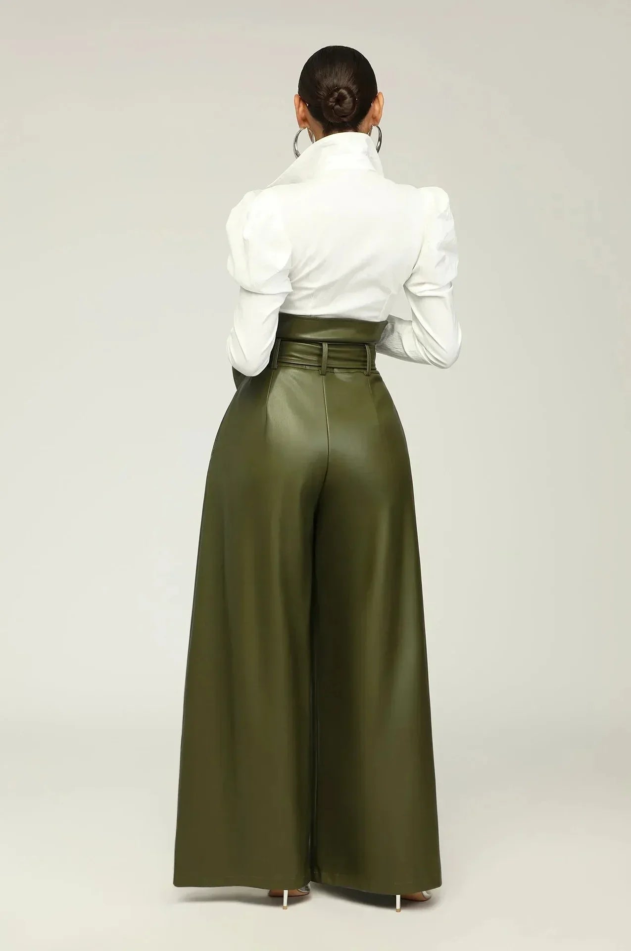 High Waist Women Wide Pants