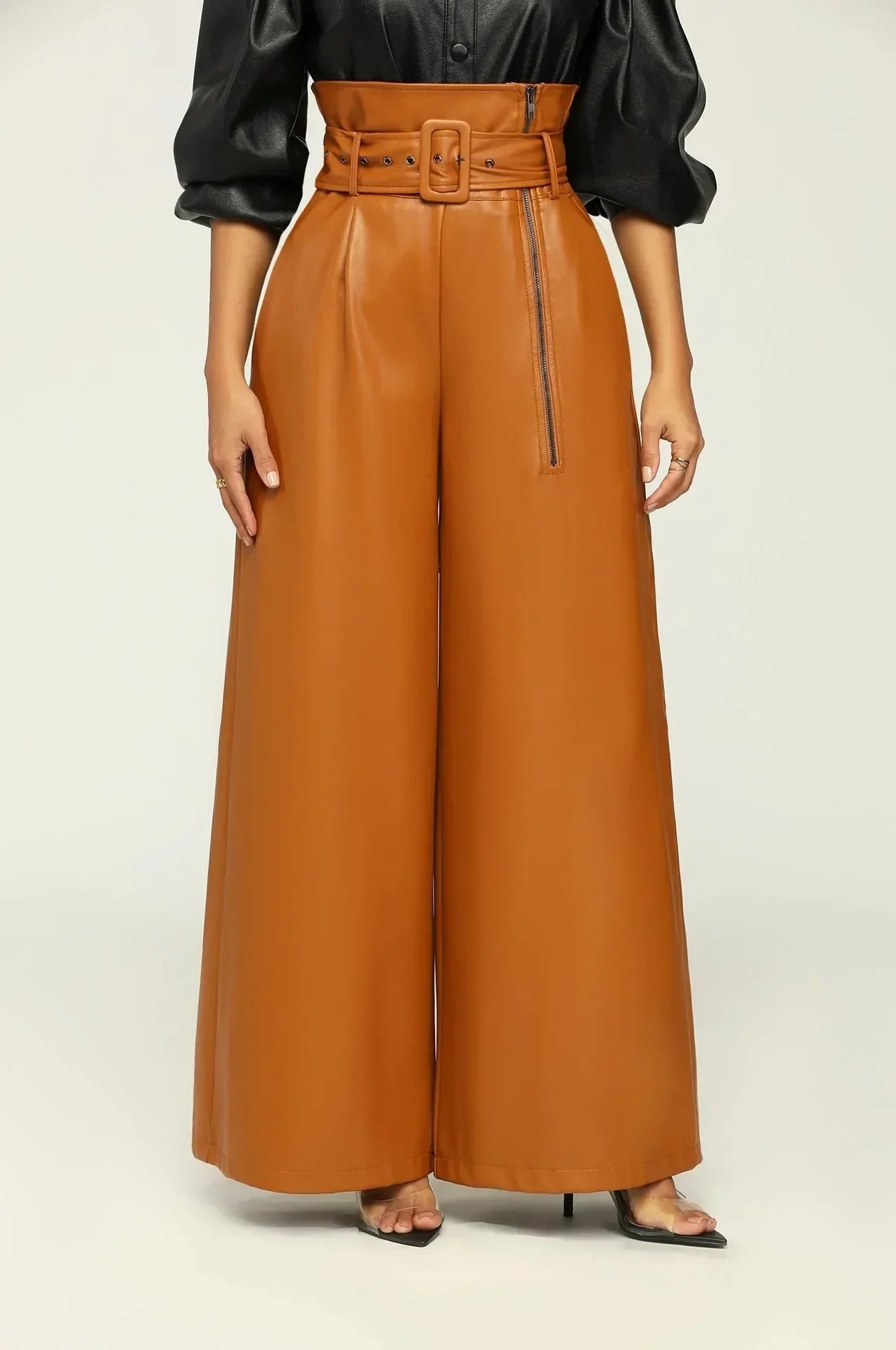 High Waist Women Wide Pants