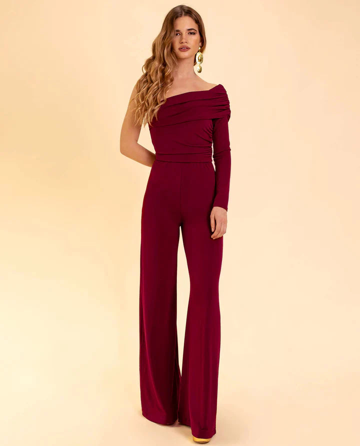 Fiona – Elegante One-Shoulder Jumpsuit voor Dames