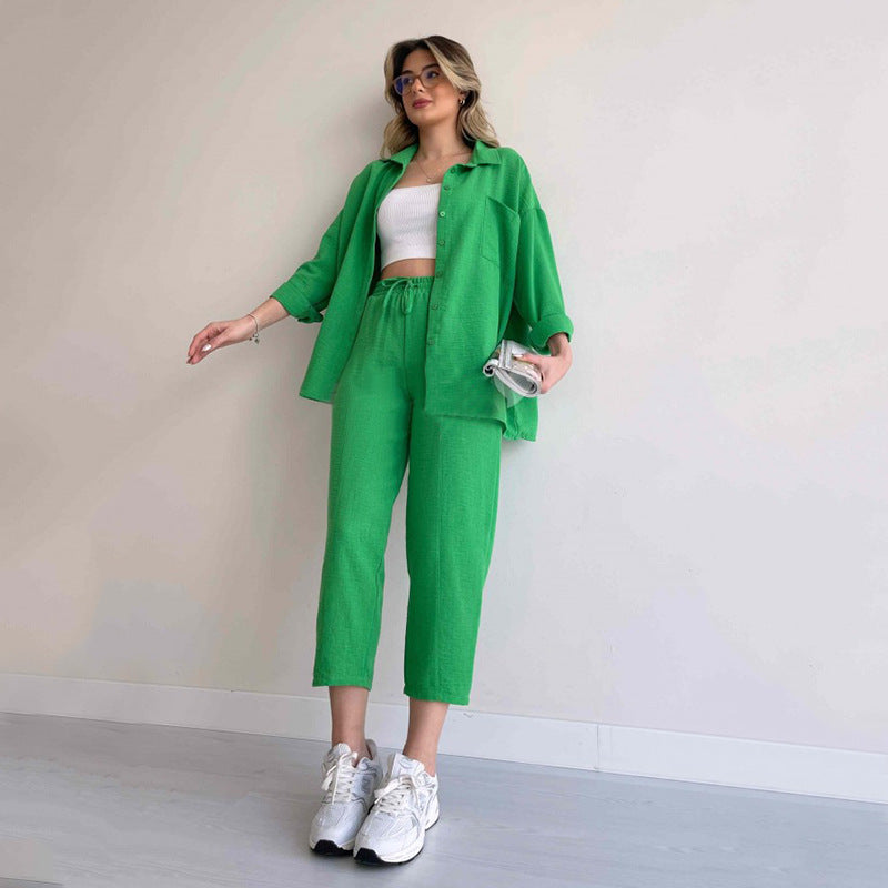Casual Chic Blouse en Broek Combinatie