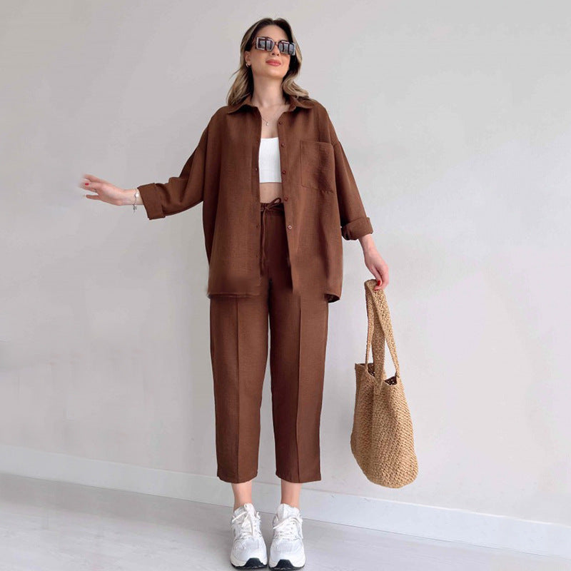 Casual Chic Blouse en Broek Combinatie
