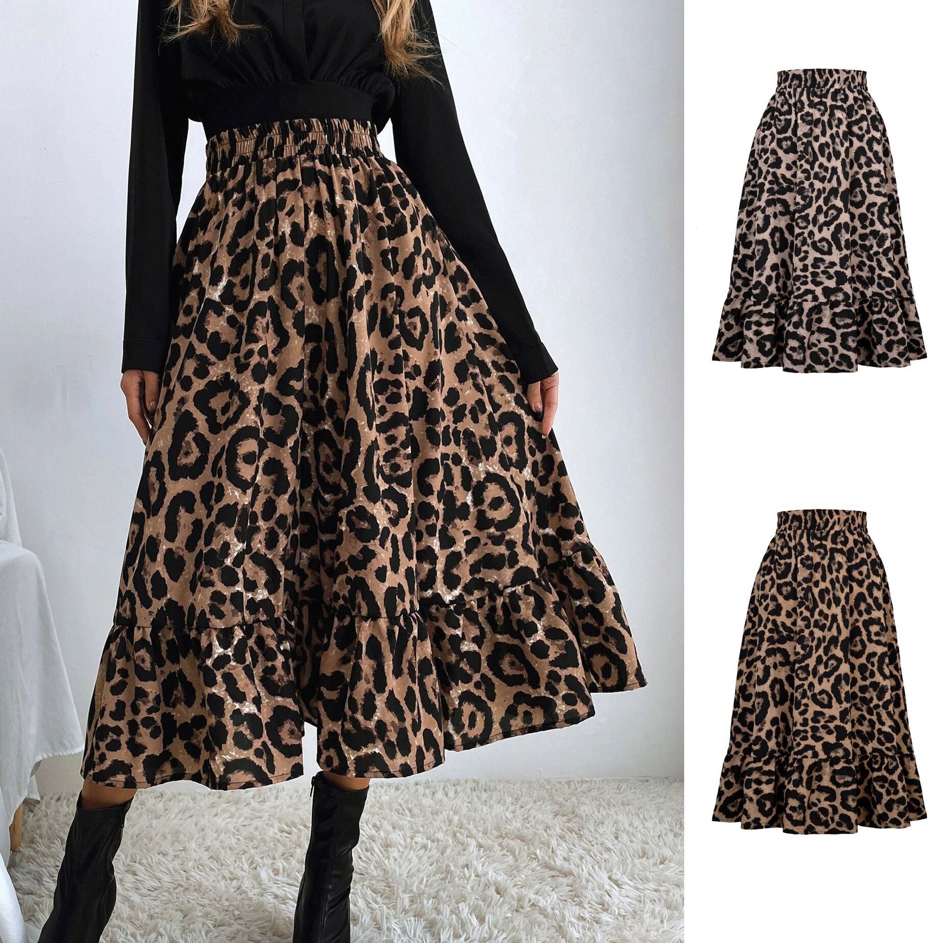 Lina - Leopard rok voor dames