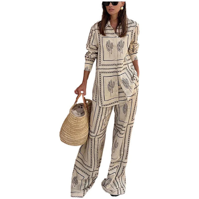Geometrisch Winter Set Voor Vrouwen